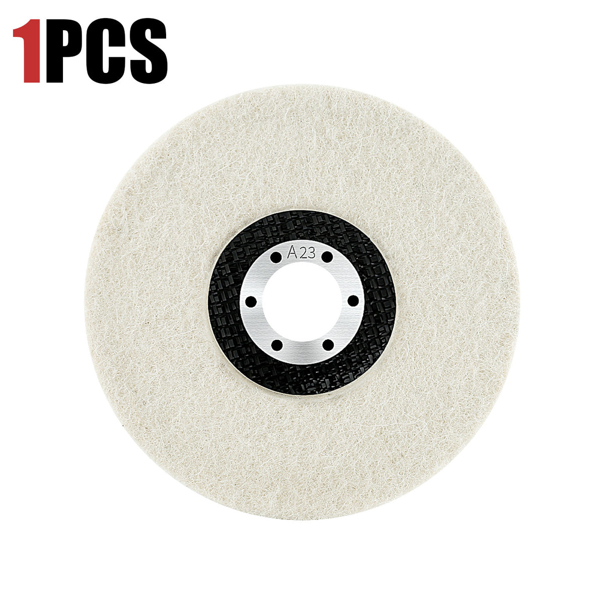 LOZLIN 5" Wool Polishing Wheel | Angle Grinder Buffing Disc for Metal & Glass, 1/3PCS Options