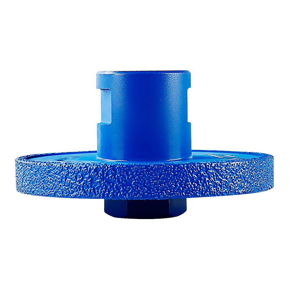 Diamond Flat Grinding Wheel - Stone Grooving Tool for Marble, Quartz & Countertops - 5/8-11 Angle Grinder Mounted Vanity & Basin Fabrication Kit