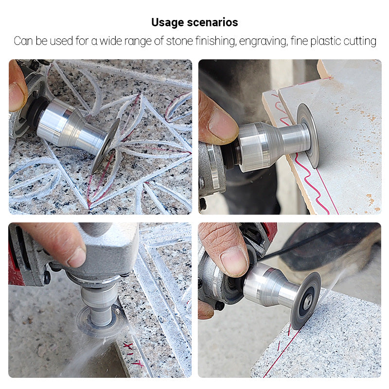 5PCS/Set 1.57" (4cm) Diamond Saw Blades - Corrugated Mini Cutting Discs for Marble, Granite, Ceramic & Stone - Angle Grinder Grinding Cutting Disc (5/8-11 M14 M10 Thread)