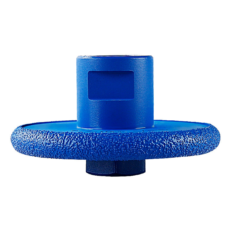 Diamond Roman Edge Grinding Wheel - Cylindrical Grooving Tool for Quartz & Marble - 5/8-11 Angle Grinder Mounted Stone & Edge Profiling Disc
