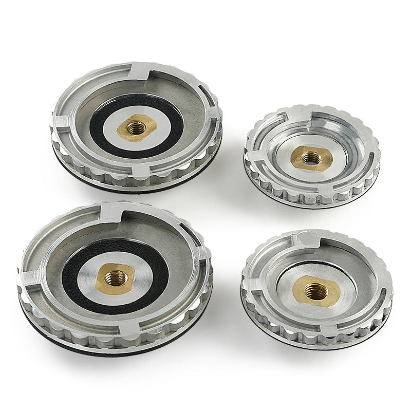 4Inch/5Inch Snail Lock Rubber Aluminum Connector - Sticky Disc for Side Polishing Grinder, Water Grinding Pad, Stone Chamfering Machine Accessories