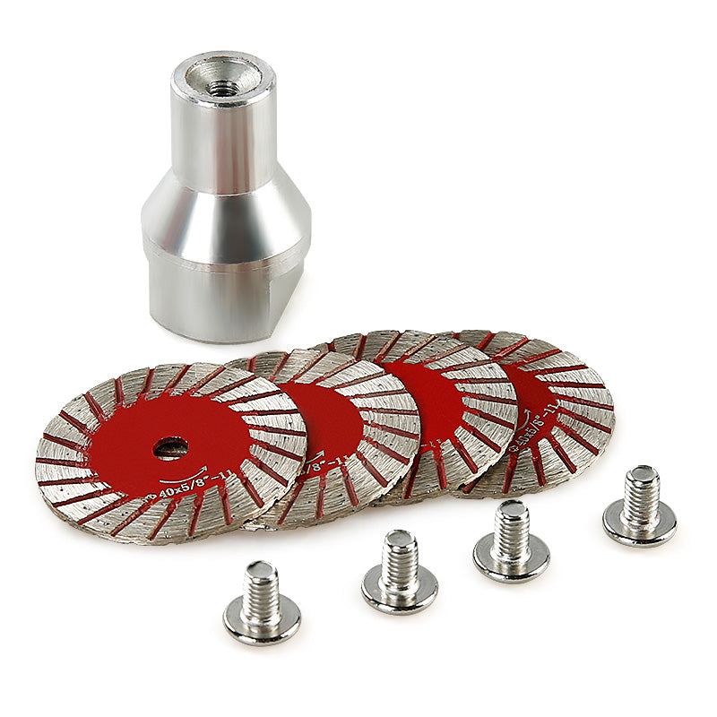 5PCS 1.57"(40mm) Diamond Saw Blades for Granite, Marble, Sandstone, Tombstone & Stone - Angle Grinder Tool for Carving, Lettering in Masonry & DIY