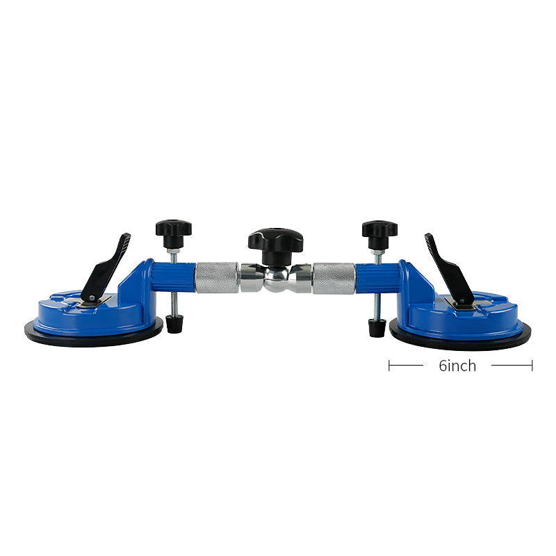LOZLIN 2PCS Heavy Duty Vacuum Leveling Tool - 396lb Suction Clamp for Stone, Tile & Glass Countertops - Adjustable Seamless Installation Kit with Grip Handles