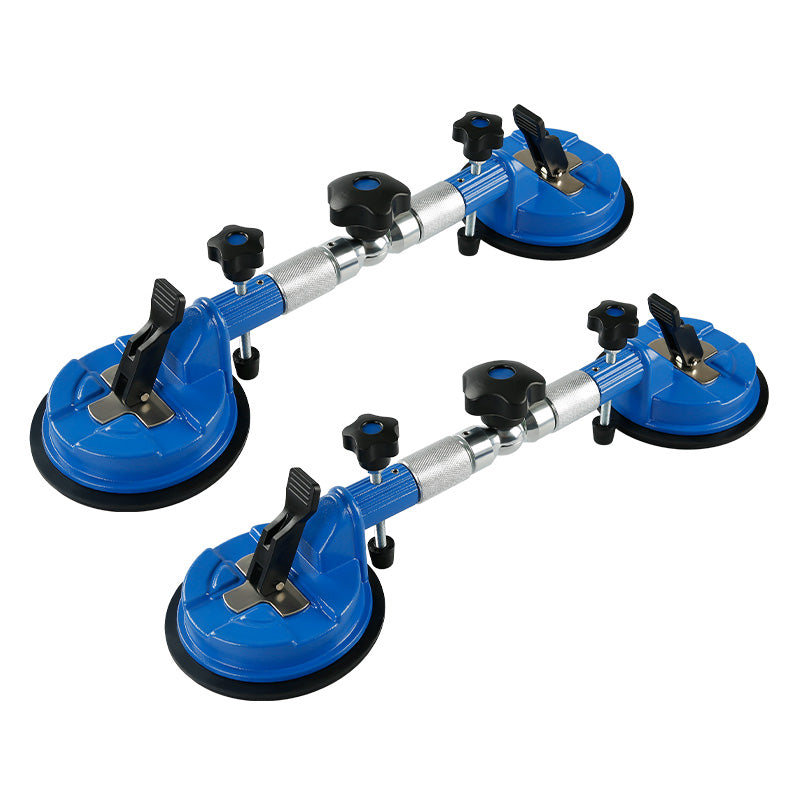 LOZLIN 2PCS Heavy Duty Vacuum Leveling Tool - 396lb Suction Clamp for Stone, Tile & Glass Countertops - Adjustable Seamless Installation Kit with Grip Handles
