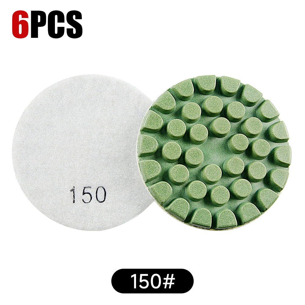 3PCS/6PCS 4In Resin Bond Diamond Polishing Pads - Professional Terrazzo Floor Polishing Tools - High Efficiency Grinding & Polishing for Stone Surfaces