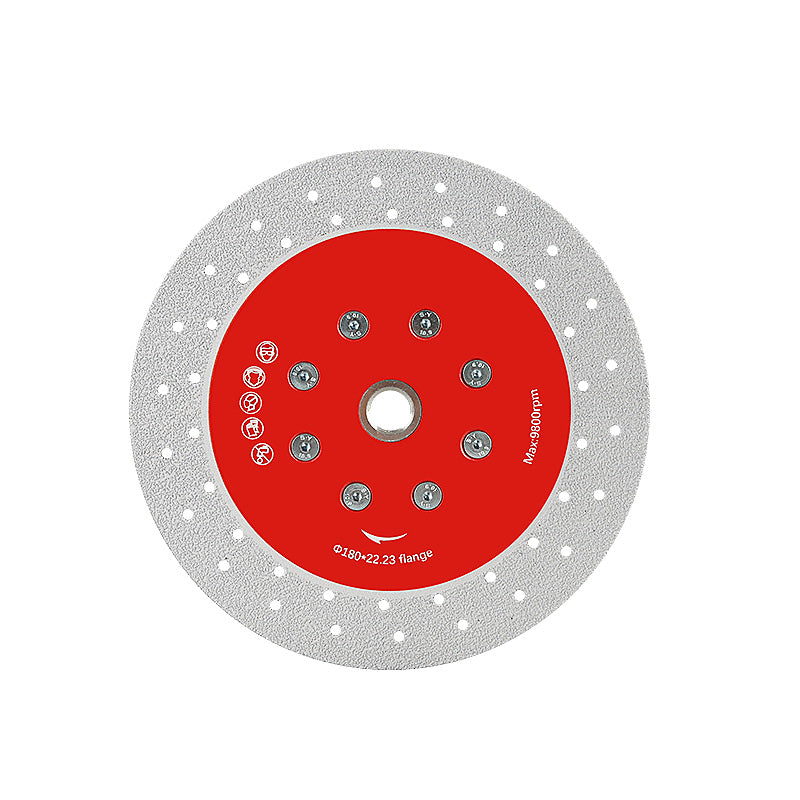 4"/4.5"/5" /7"/9"(100-230mm) Double-Sided Diamond Grinding Discs - Cutting & Chamfering for Marble, Quartz, Granite & Tile - 5/8"-11 Thread Angle Grinder Blades