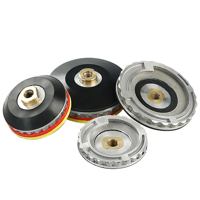 4Inch/5Inch Snail Lock Rubber Aluminum Connector - Sticky Disc for Side Polishing Grinder, Water Grinding Pad, Stone Chamfering Machine Accessories