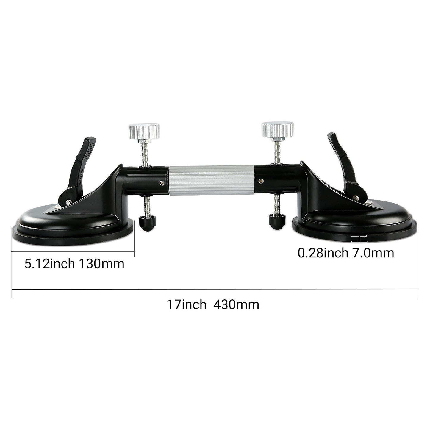 2PCS Pro Countertop Alignment Clamps - Adjustable Vacuum Suction for Seamless Joints & Leveling on Granite, Marble & Stone Slabs - Heavy-Duty Installation Tools