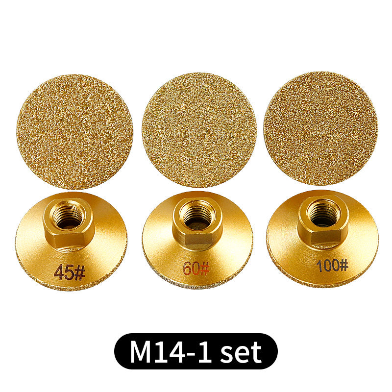 2inch brazed diamond flat grinding head stone clear bottom marble quartz stone tile grinding edge corner countertop joint rough grinding leveling angle grinder grinding head