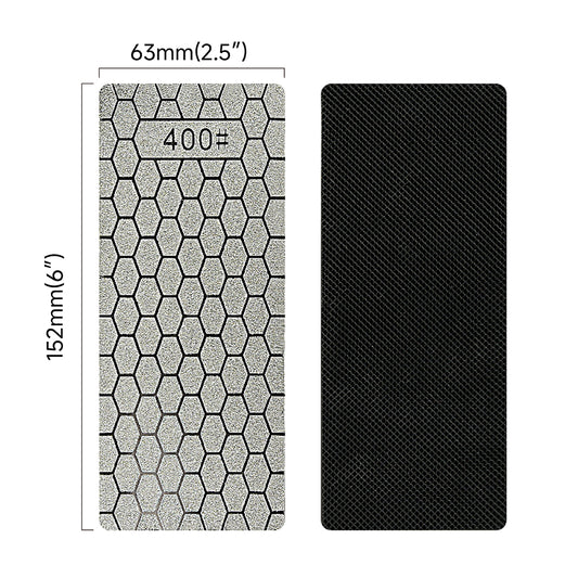 Diamond Stone Set - Coarse/Med/Fine 400-600-1000 Grit for Sharpening Knives & Tools, Diamond Lapping Plate Kit