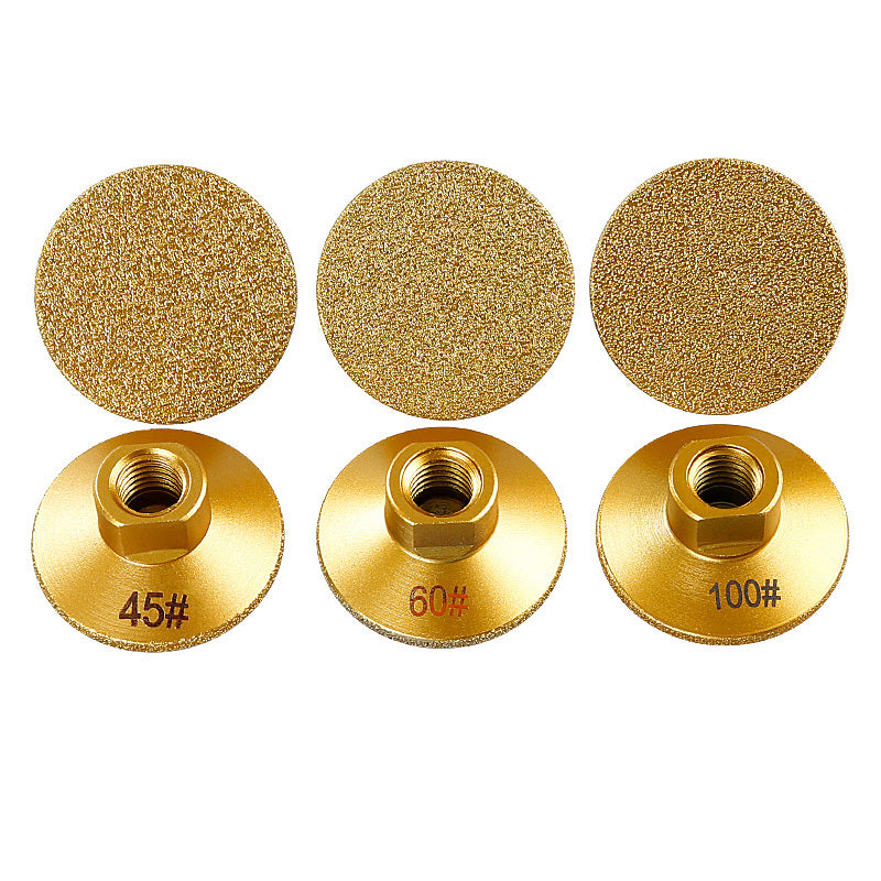 2inch brazed diamond flat grinding head stone clear bottom marble quartz stone tile grinding edge corner countertop joint rough grinding leveling angle grinder grinding head