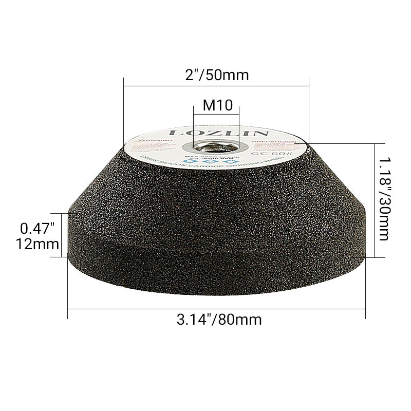3PCS Diamond Grinding Wheels - for Marble, Granite, Tile & Metal - Angle Grinder Wheels for Trimming, Chamfering & Surface Grinding