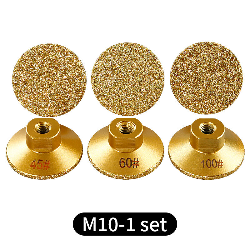 2inch brazed diamond flat grinding head stone clear bottom marble quartz stone tile grinding edge corner countertop joint rough grinding leveling angle grinder grinding head