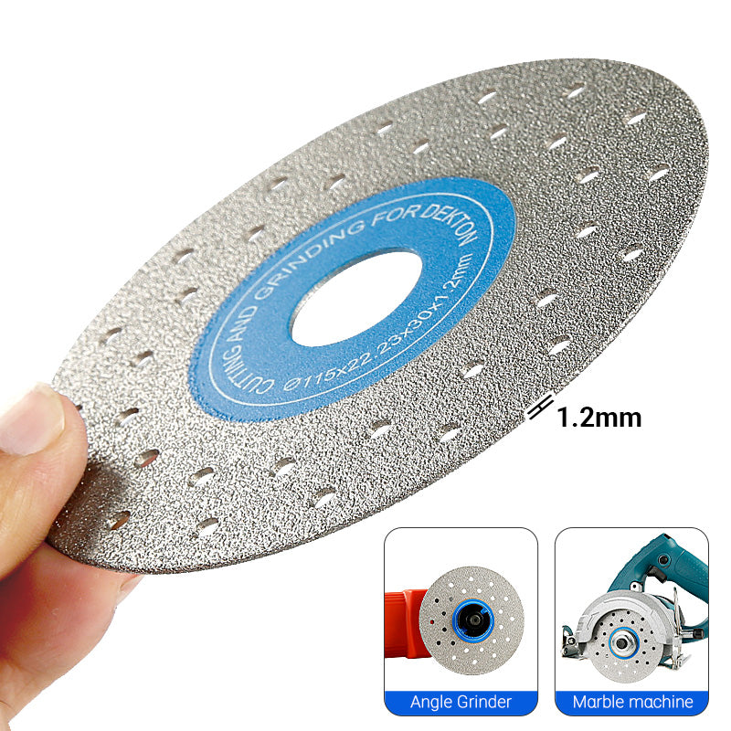3PCS 4"-4.5"/100-115mm Diamond Grinding Wheels & Chamfered Blades - 45° Beveling/Trimming for Tile, Marble, Stone & Ceramics -22.23/20MM Apertures Angle Grinder Discs
