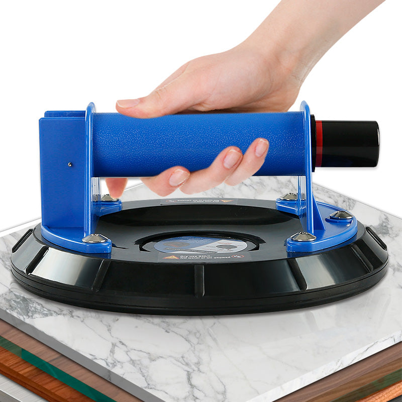8Inch Double-Thickness Heavy Duty Vacuum Suction Cups - 510lbs/230kg Lift Capacity for Glass, Granite, Quartz & Tile - Lifter with Anti-Slip Grip