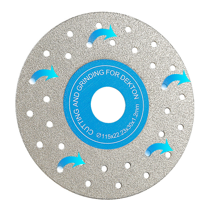 3PCS 4"-4.5"/100-115mm Diamond Grinding Wheels & Chamfered Blades - 45° Beveling/Trimming for Tile, Marble, Stone & Ceramics -22.23/20MM Apertures Angle Grinder Discs