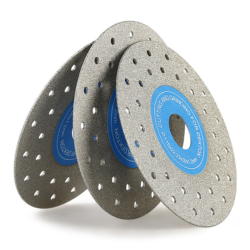 3PCS 4"-4.5"/100-115mm Diamond Grinding Wheels & Chamfered Blades - 45° Beveling/Trimming for Tile, Marble, Stone & Ceramics -22.23/20MM Apertures Angle Grinder Discs