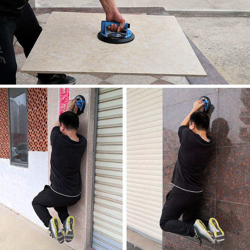 8Inch Double-Thickness Heavy Duty Vacuum Suction Cups - 510lbs/230kg Lift Capacity for Glass, Granite, Quartz & Tile - Lifter with Anti-Slip Grip