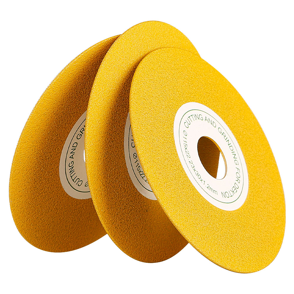 4,5" (115 mm) Diamant-Schleifpads 22,23 mm – Flach-/45°-Fasen-/Schleifscheiben für Fliesen, Keramik, Marmor, Stein – Extra breite Schneidpads für Winkelschleifer