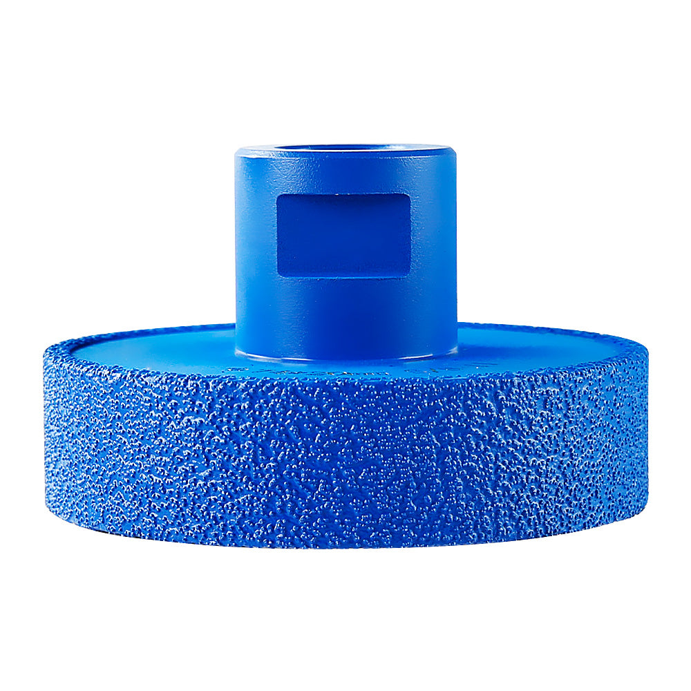 Diamond Flat Grinding Wheel - Stone Grooving Tool for Marble, Quartz & Countertops - 5/8-11 Angle Grinder Mounted Vanity & Basin Fabrication Kit