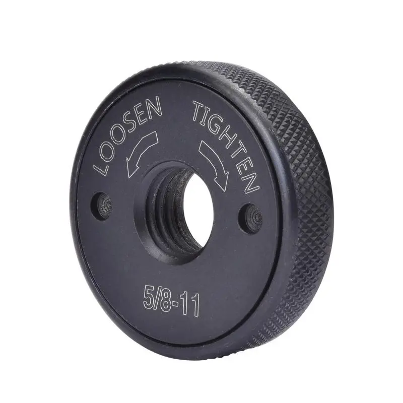 Self-Tightening Lock Nut 5/8"-11 M14 M10 Thread Flange Nut, 1-5/8" OD 1/2" Height, Anti-Loosening Fastener for Portable Angle Grinder
