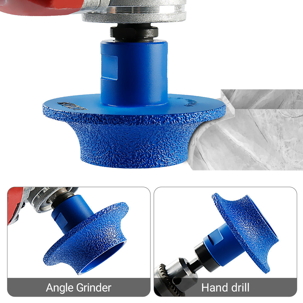 Diamond Trimming Wheels - French Edge Blades for Marble, Granite - 5/8-11 Thread Angle Grinder Mounted Stone Grinding & Precision Edging Tools