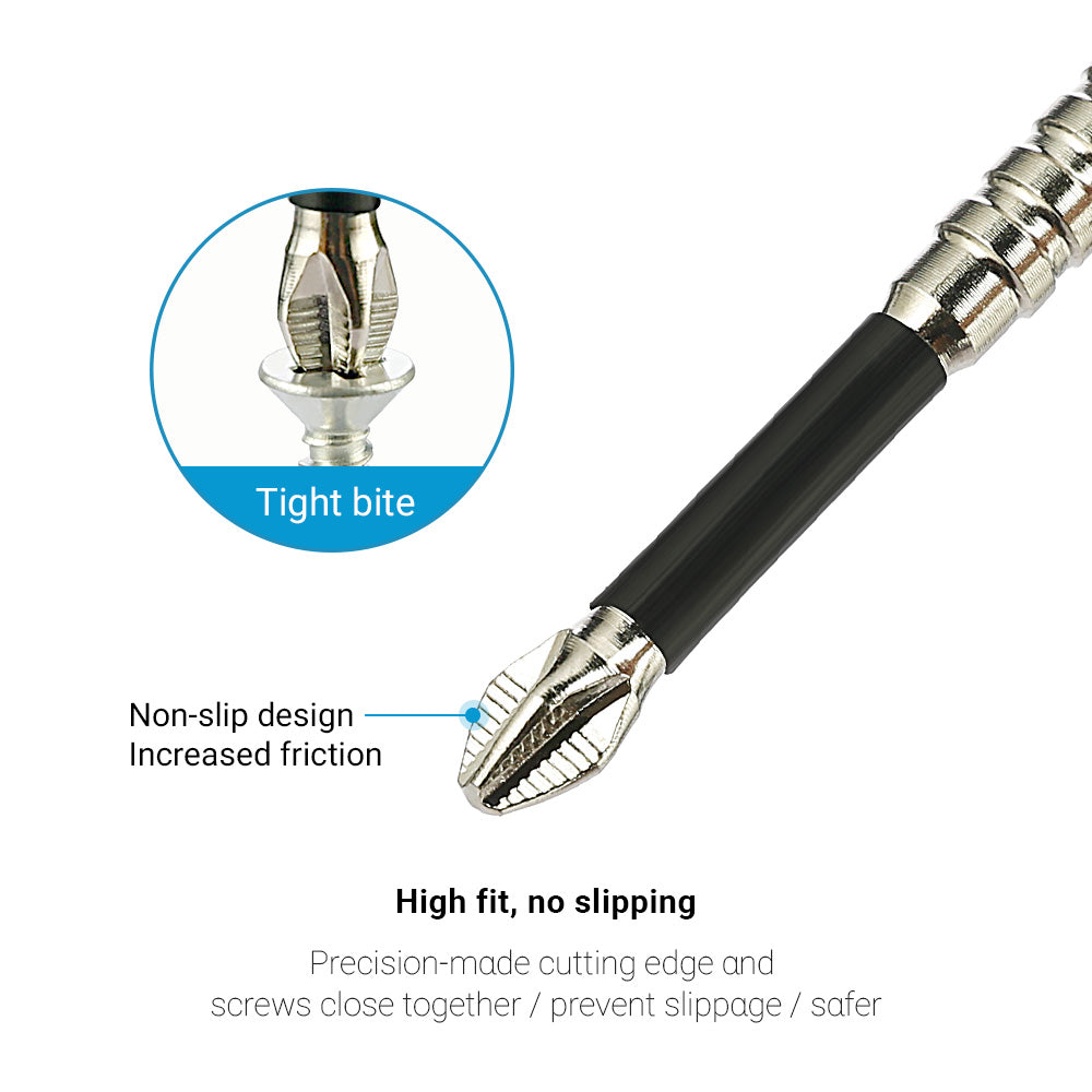 K5 Impact-Resistant and Non-Slip Bit,Impact Driver Bit Set,Titanium Alloy Impact Non-Slip Cross Head,High Magnetic Screwdriver Drill Bit