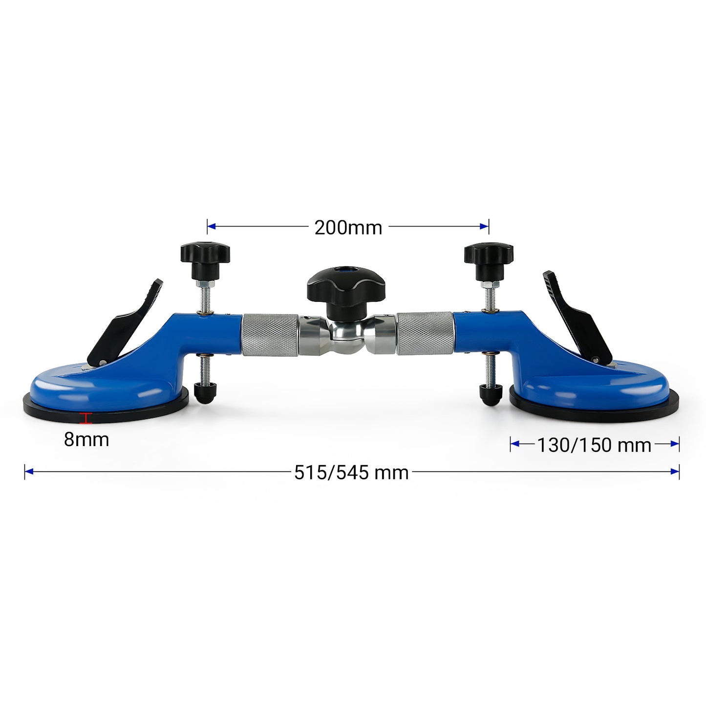 LOZLIN 2PCS Heavy Duty Vacuum Leveling Tool - 396lb Suction Clamp for Stone, Tile & Glass Countertops - Adjustable Seamless Installation Kit with Grip Handles