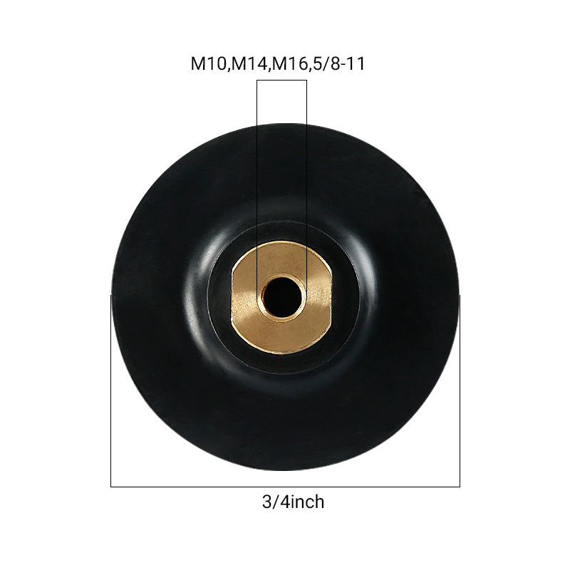 3" -4" (80MM-100mm) Flexible Rubber Grinding Disc - Self-Adhesive Bendable Head for Stone Arc Grinding on Marble & Granite - Angle Grinder Sanding Pad Accessories