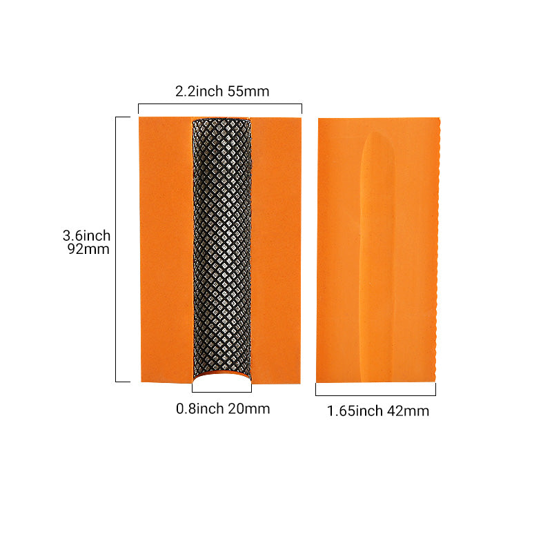 4PCS Concave Electroplated Diamond Hand Polishing Pads - for Marble, Tile, Glass & Ceramic - Foam Backed Comfort Grip Buffing Pads
