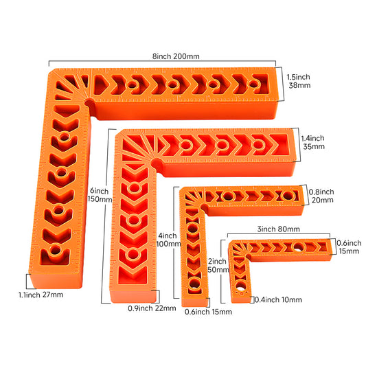 3PCS/set Right Angle Clamp Kit - for Woodworking, Photo Frames & Stone PositioningMulti-Surface Adjustable Fastener Tool