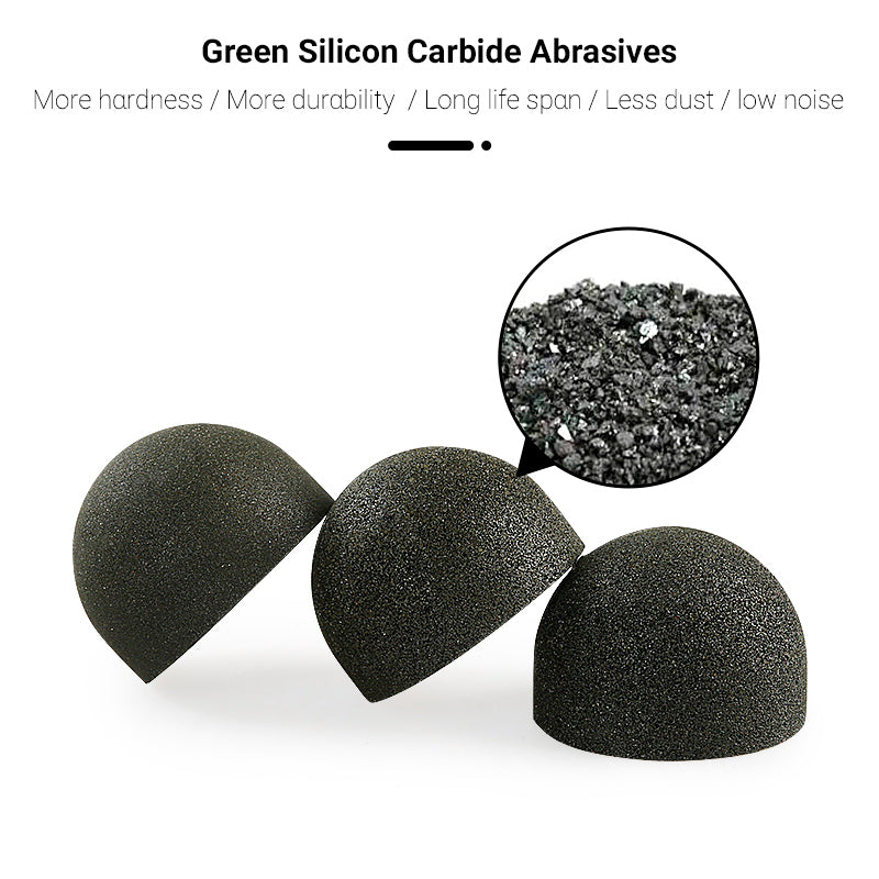 4PCS/Set Mushroom Head Diamond Grinding Set - CurvedInternal Polishing Tools for Marble, Cobblestone & StonePlanters-Concave Grinder Kit for Stone Hollowing &Detailing