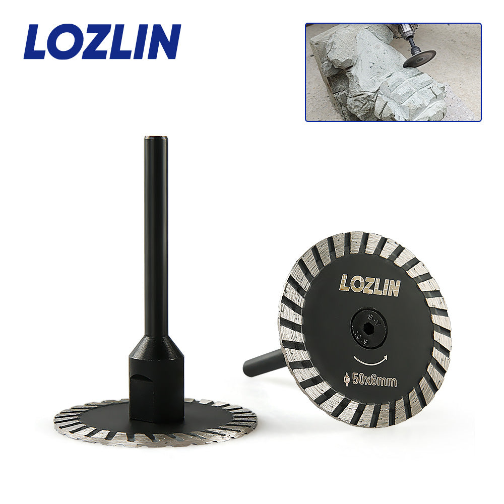 3PCS 2" (5cm) Diamond Mini Saw Blades - Precision Cutting & Engraving for Marble, Granite & Stone - Straight Grinder Mounted Stone Carving Tools