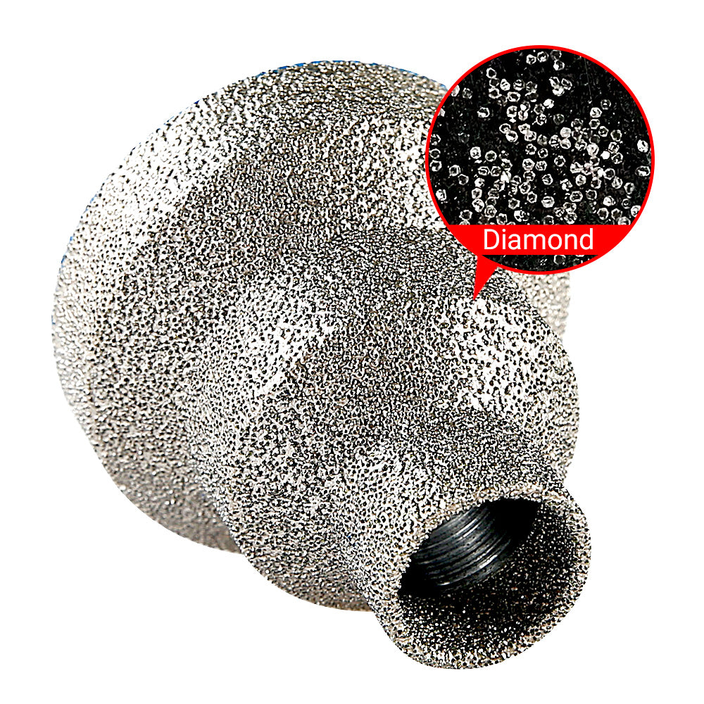 LOZLIN 0.79"-1.97"(20-35-50MM) Diamond Step Chamfer Drill Bit - Hole Enlargement/Edge Trimming for Tile, Marble, Porcelain & Masonry - Angle Grinder Drill 5/8-11