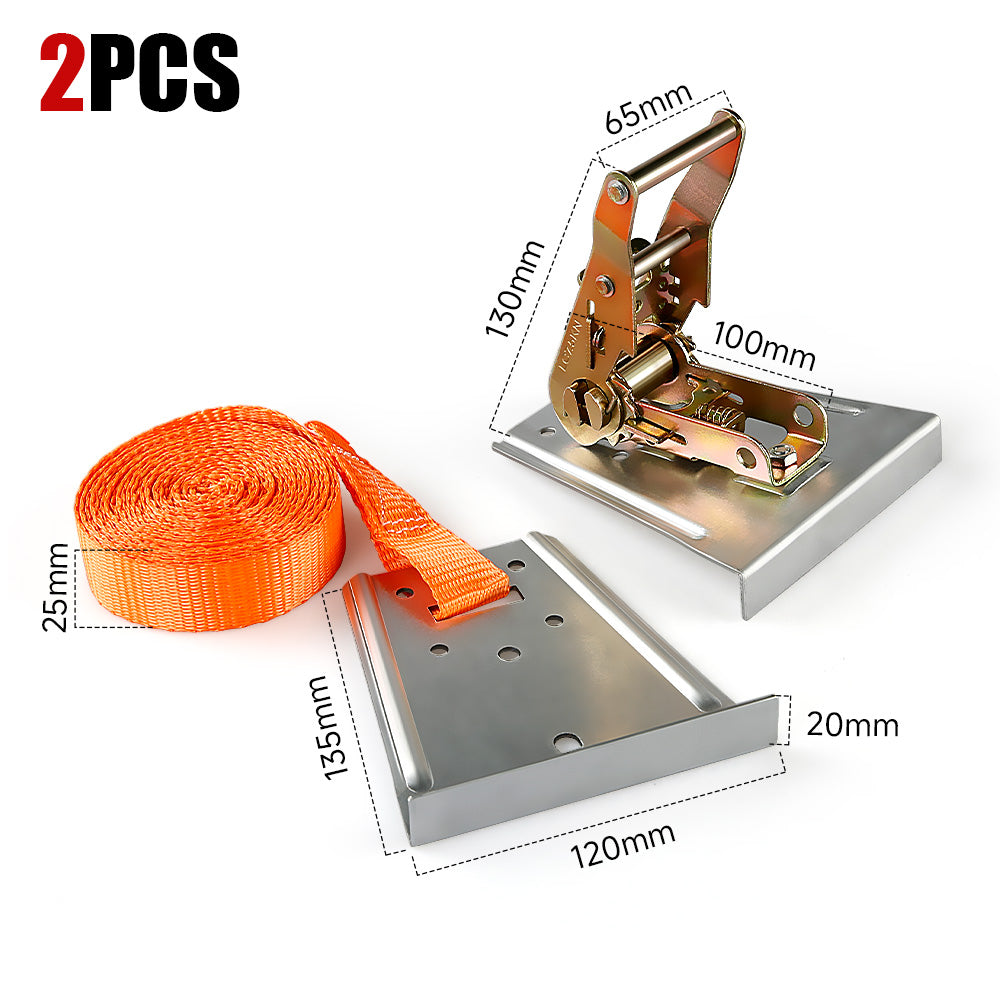 14ft Wood Floor & Stone Seam Clamp - Seamless Splicing Tool, 3-in-1 Pull Clamp for Flooring/Countertop Installation w/Strap Kit
