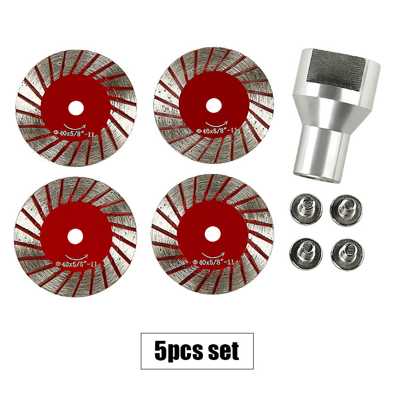 5PCS 1.57"(40mm) Diamond Saw Blades for Granite, Marble, Sandstone, Tombstone & Stone - Angle Grinder Tool for Carving, Lettering in Masonry & DIY