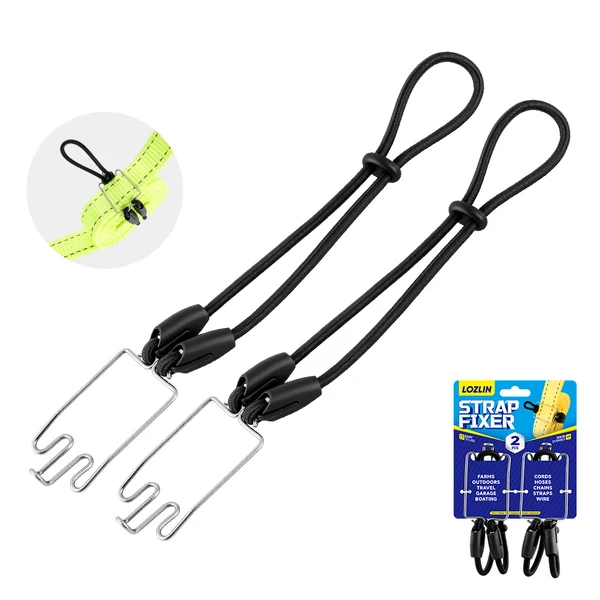 2Pcs Hook-and-Loop Elastic Straps, Multipurpose Secure Straps for Luggage, Bike & Motorcycle Rack