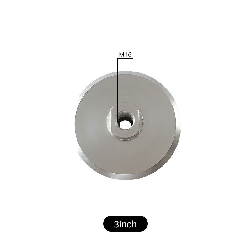 3/4/5Inch Aluminum Sticky Disc Polishing Backing Pad - 5/8-11 M10 M14 M16 Thread Angle Grinder Accessory, Nylon-Reinforced Durable Design for Surface Finishing, Sanding & Buffing - Universal Tool Adapter