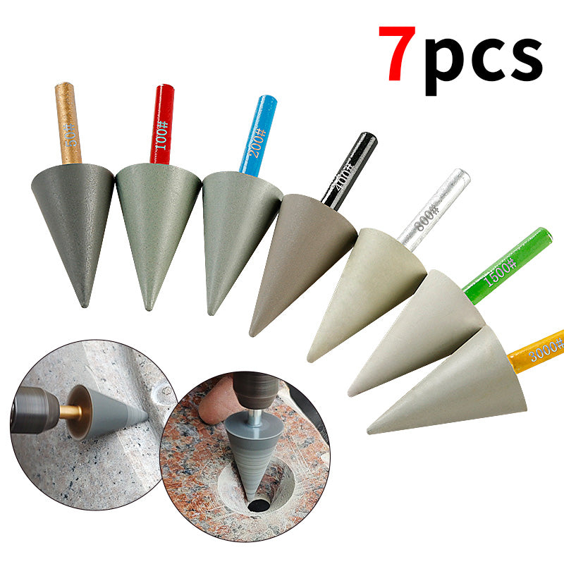 7PCS Diamond Resin Grinding Rods - Micro Grinding Tips for Stone Reliefs & Tight Corners Straight Grinder Tools for Marble/Granite Detailing