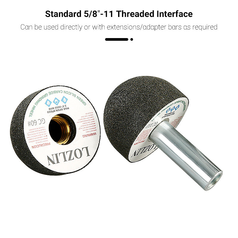 4PCS/Set Mushroom Head Diamond Grinding Set - CurvedInternal Polishing Tools for Marble, Cobblestone & StonePlanters-Concave Grinder Kit for Stone Hollowing &Detailing