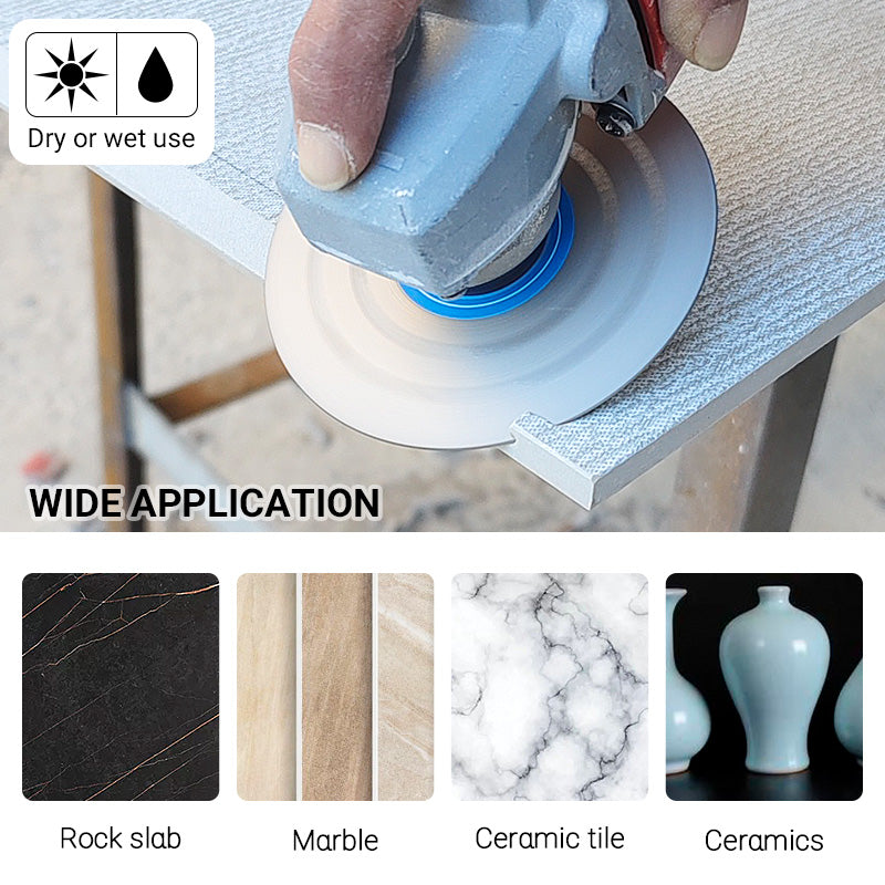 3PCS 4"-4.5"/100-115mm Diamond Grinding Wheels & Chamfered Blades - 45° Beveling/Trimming for Tile, Marble, Stone & Ceramics -22.23/20MM Apertures Angle Grinder Discs