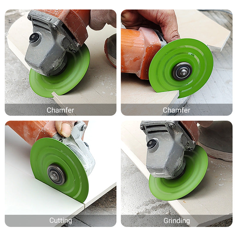 LOZLIN 115mm Diamond saw blades for cutting and grinding tile and marble, 45 degree chamfered diamond saw blades
