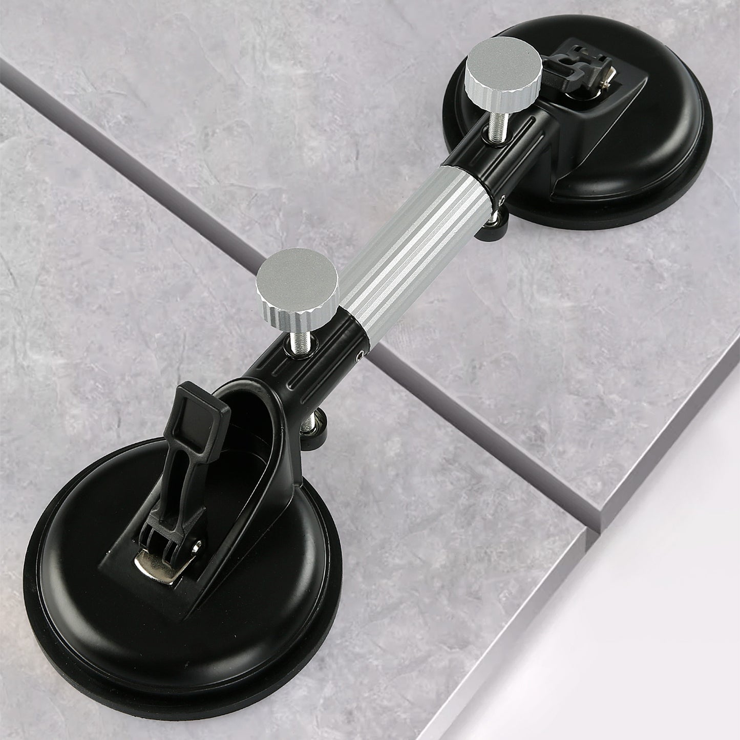 2PCS Pro Countertop Alignment Clamps - Adjustable Vacuum Suction for Seamless Joints & Leveling on Granite, Marble & Stone Slabs - Heavy-Duty Installation Tools