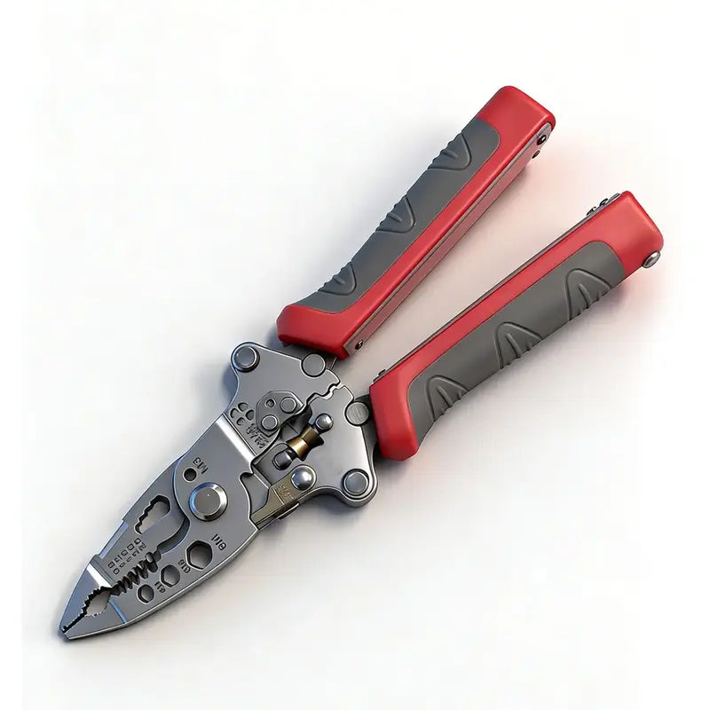 16-in-1 Electrician Multi Tool Pliers, Insulated Anti-Slip Grip, Wire Stripper, Crimper & Voltage Tester for Electrical Maintenance
