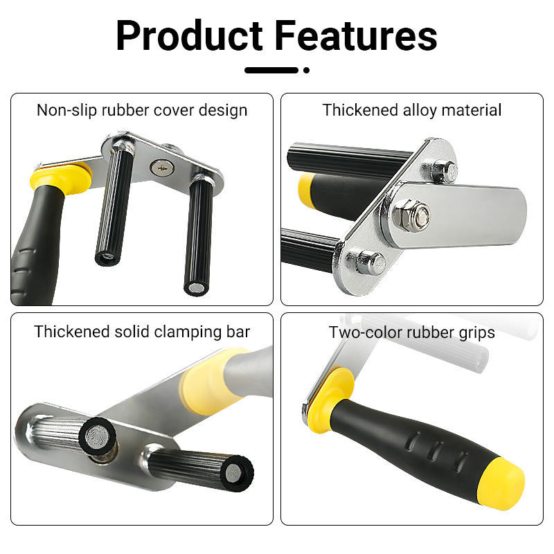 45mm Lifting Clamp - Multi-Material Grip for Glass, Stone, Wood & Aluminum Doors/Windows - Heavy-Duty Hand Tool with Non-Slip Pads Hardware