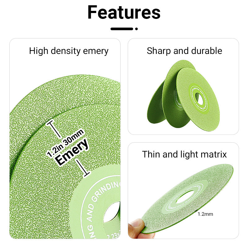 LOZLIN 4.5” /115mm 22.23 diameter of hole Rock plate flat grinding disc tile ceramic marble trimming 45 chamfering sanding saw blade extra wide fine sanding saw blade