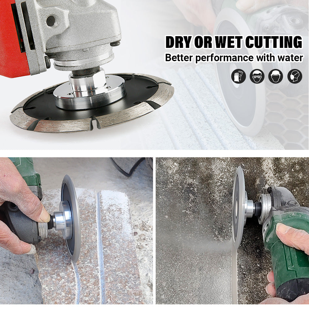 4.5" (115mm) V-Shaped Diamond Saw Blade - Duty Concrete Grooving & Stone Wall Cutting - 5/8-11 Angle Grinder Blades for Floor Repair & Renovation