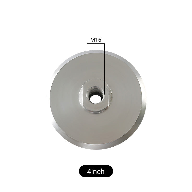 3/4/5Inch Aluminum Sticky Disc Polishing Backing Pad - 5/8-11 M10 M14 M16 Thread Angle Grinder Accessory, Nylon-Reinforced Durable Design for Surface Finishing, Sanding & Buffing - Universal Tool Adapter