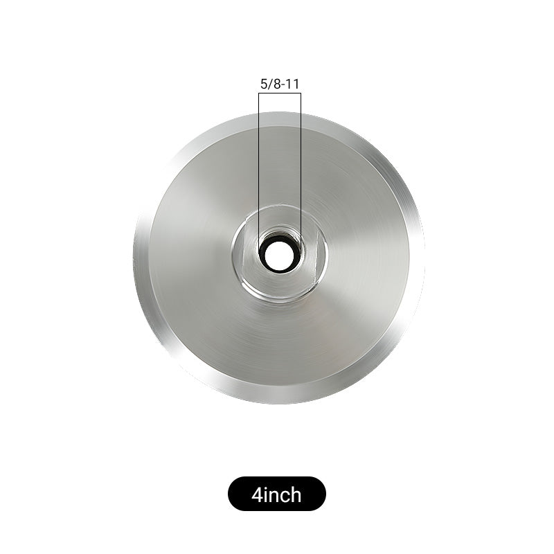 3/4/5 Zoll Aluminium-Polier-Stützteller mit klebriger Scheibe – 5/8-11 M10 M14 M16 Gewinde Winkelschleifer-Zubehör, Nylonverstärktes, langlebiges Design für Oberflächenbearbeitung, Schleifen und Polieren – Universal-Werkzeugadapter
