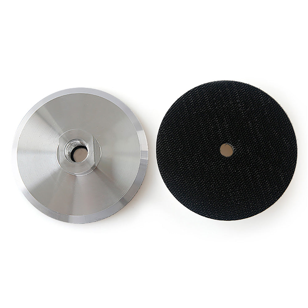 3/4/5Inch Aluminum Sticky Disc Polishing Backing Pad - 5/8-11 M10 M14 M16 Thread Angle Grinder Accessory, Nylon-Reinforced Durable Design for Surface Finishing, Sanding & Buffing - Universal Tool Adapter